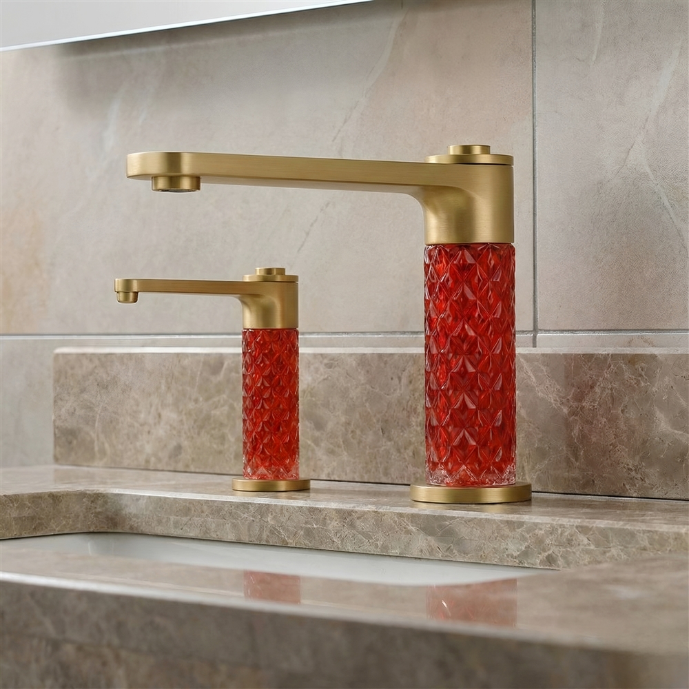 Gold Red Crystal